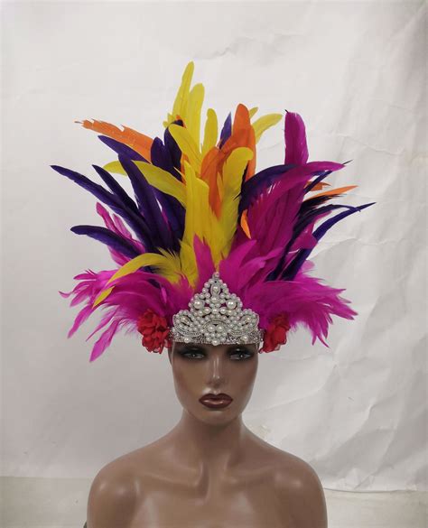 feather headpiece carnival|feather head piece carnival pieces.